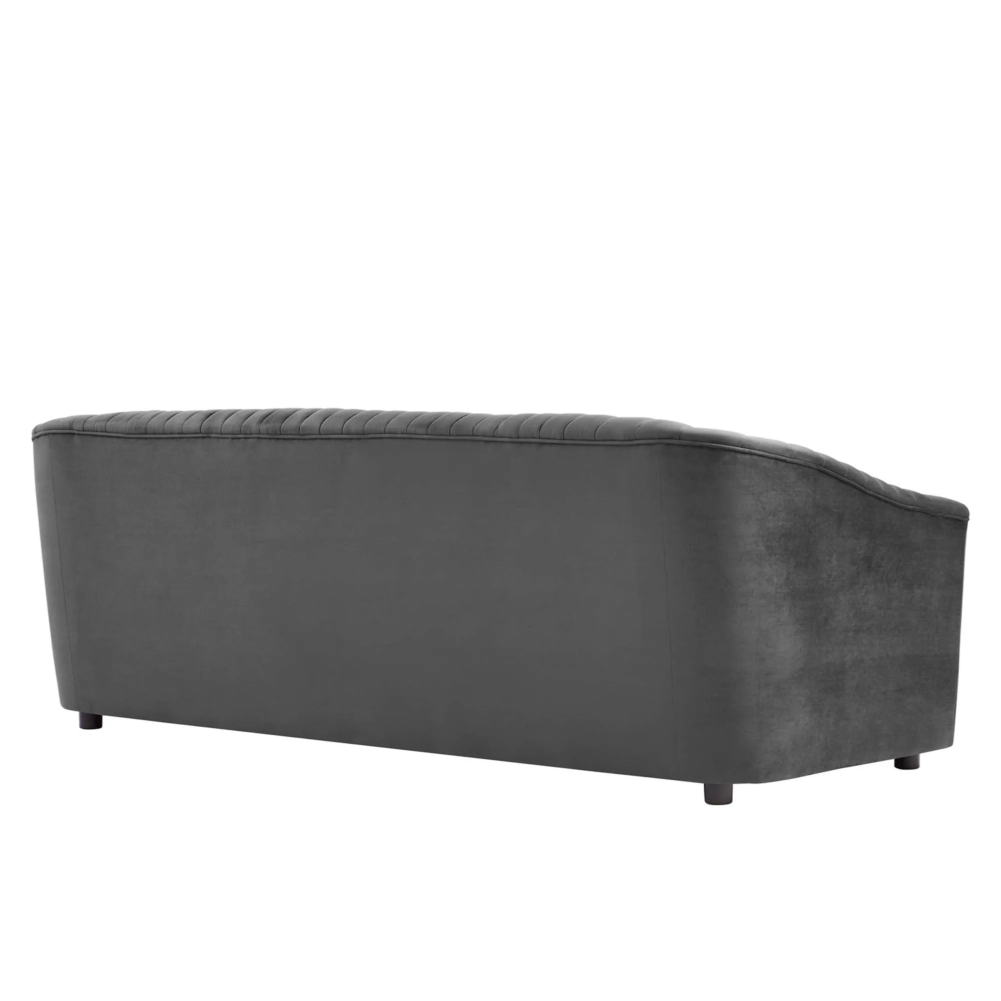 Announce Performance Velvet Channel Tufted Sofa by Modway