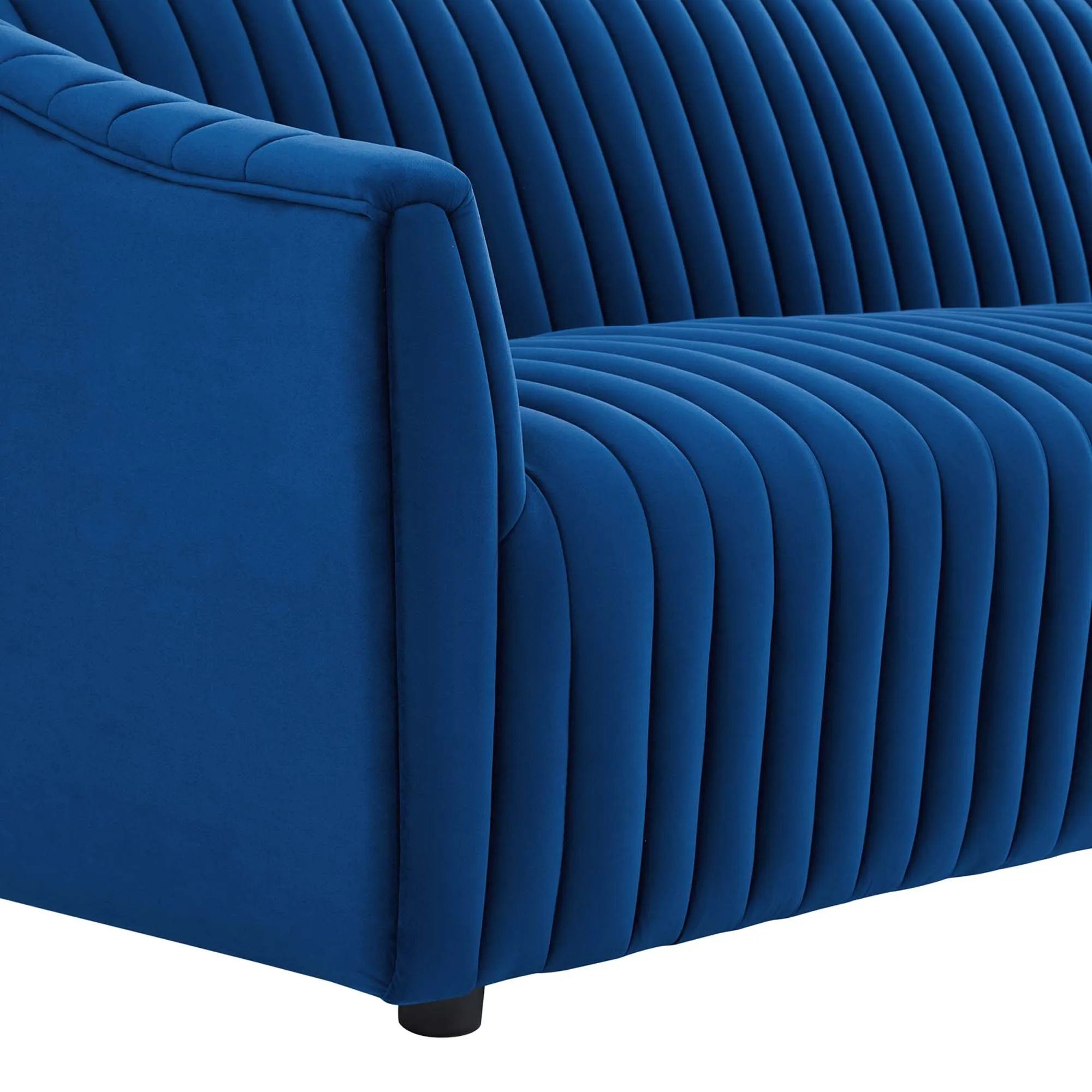 Announce Performance Velvet Channel Tufted Sofa by Modway