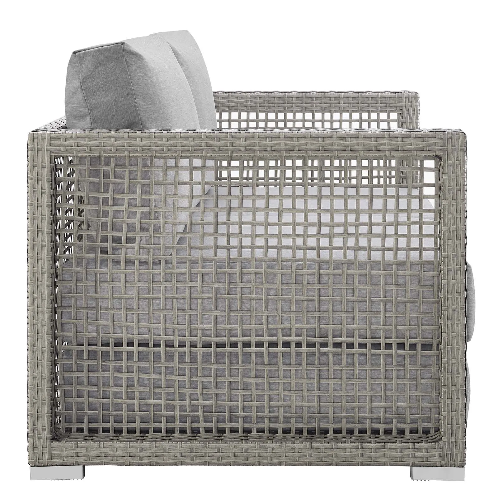 Aura Outdoor Patio Wicker Rattan Loveseat by Modway