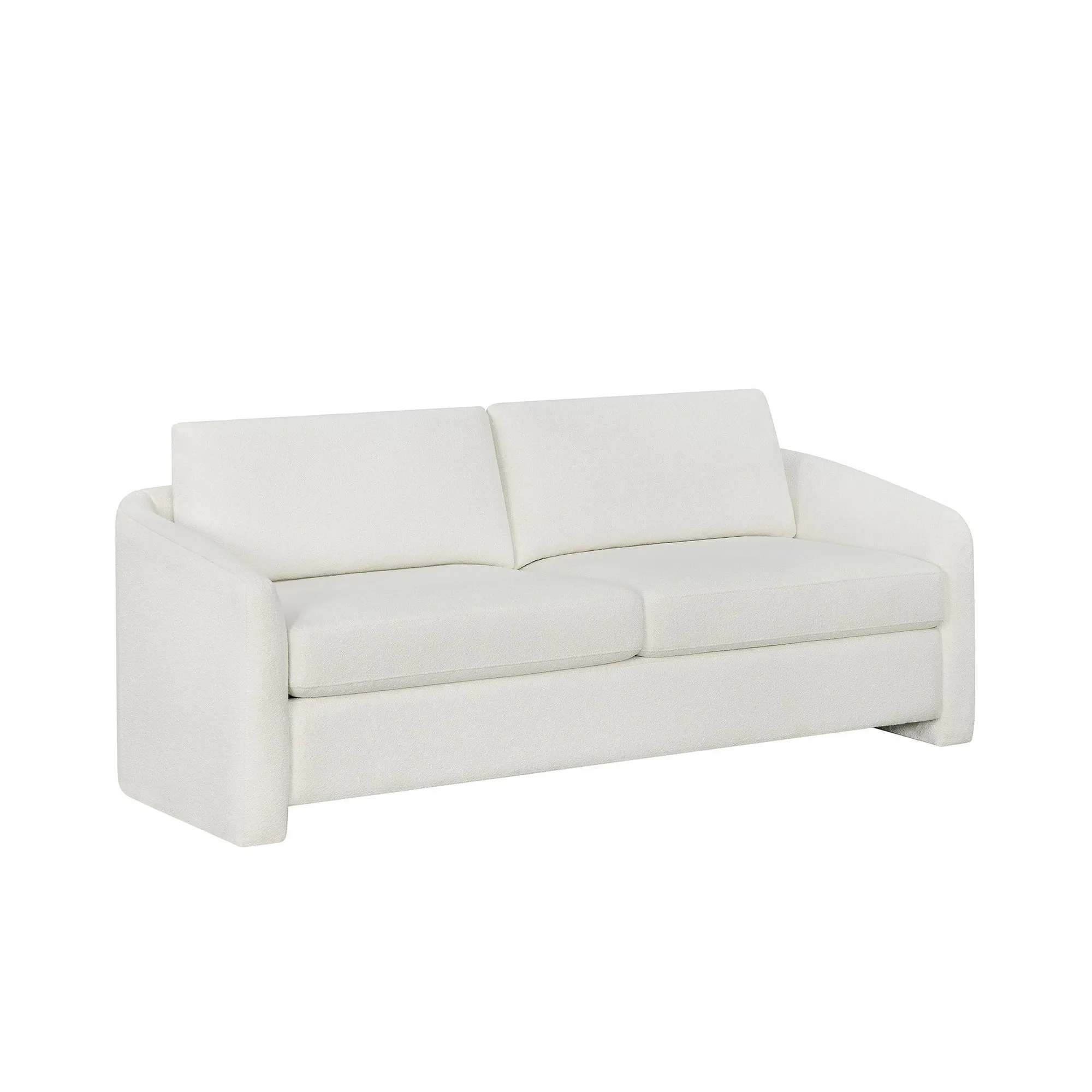 Beautiful LS-BT-019 Drew Small Space Sofa, Cream