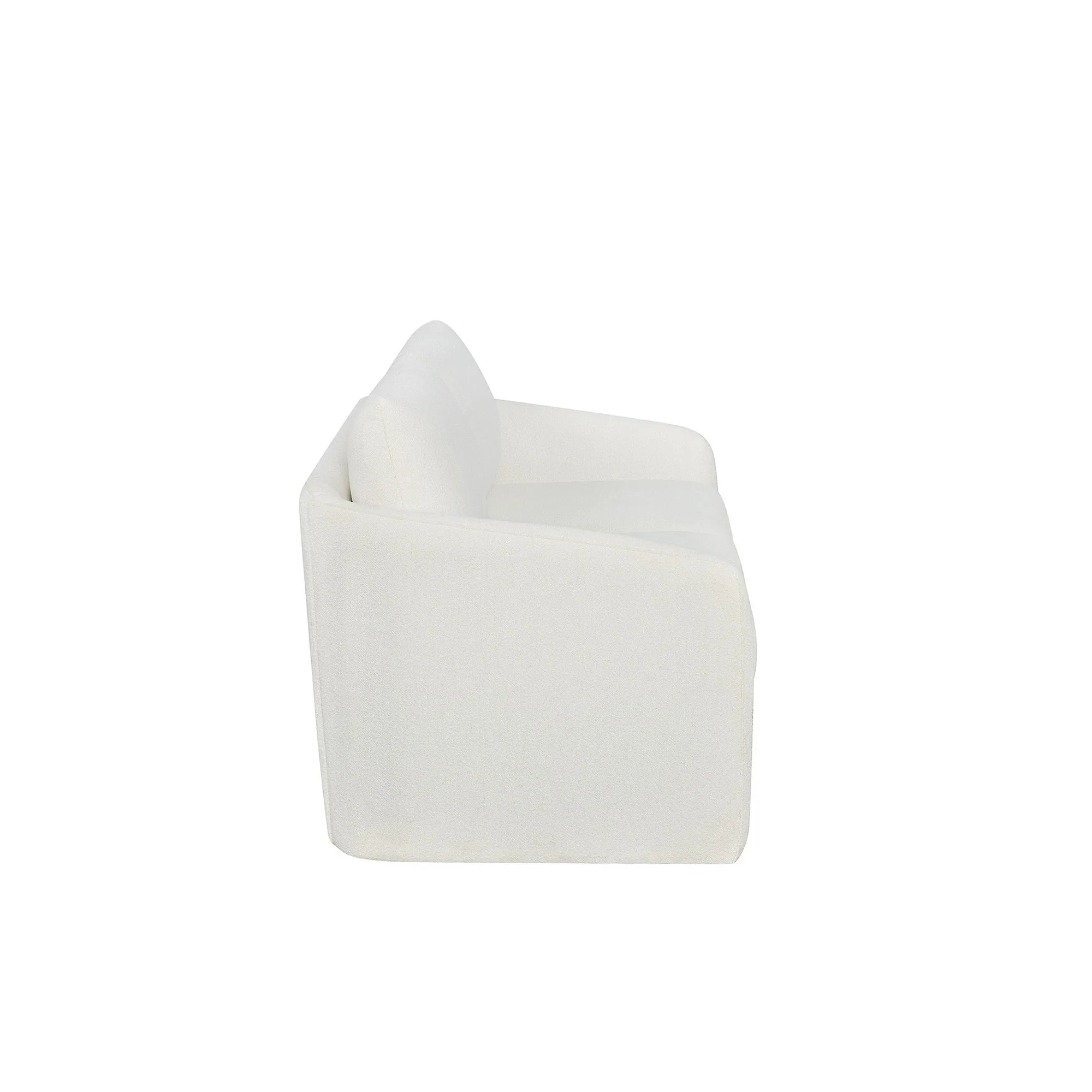 Beautiful LS-BT-019 Drew Small Space Sofa, Cream