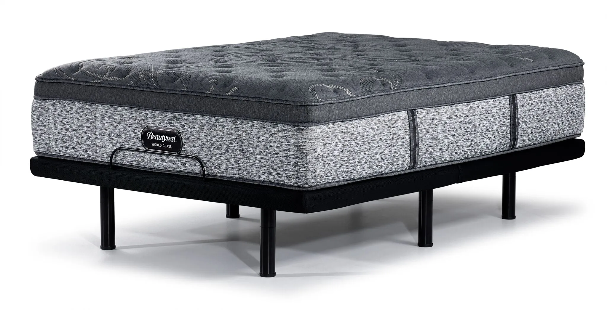 Beautyrest World Class Grandeur 2.0 Plush Twin XL Mattress and L2 Motion Pro Adjustable Base