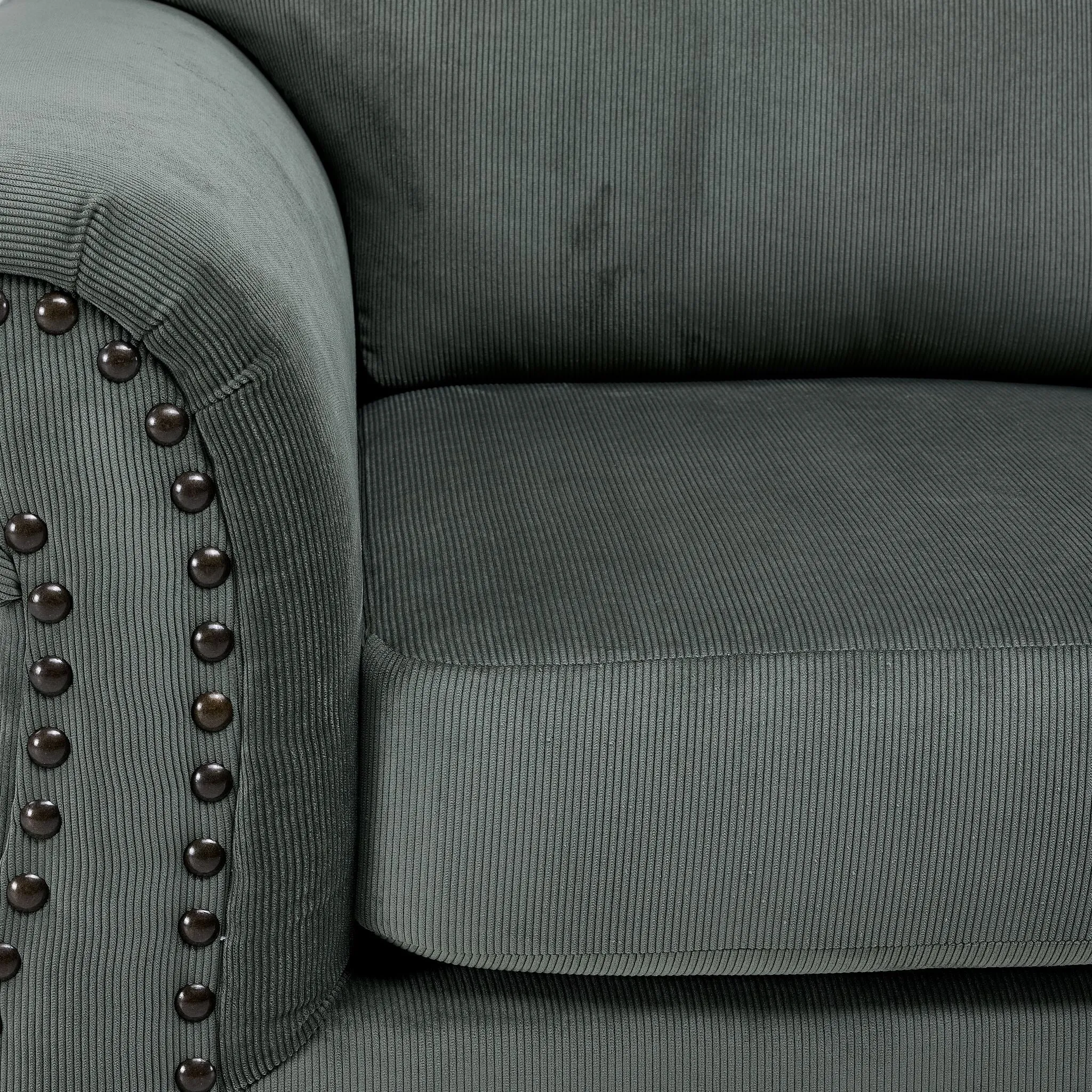 Brooklyn Sofa and Loveseat Set - Green
