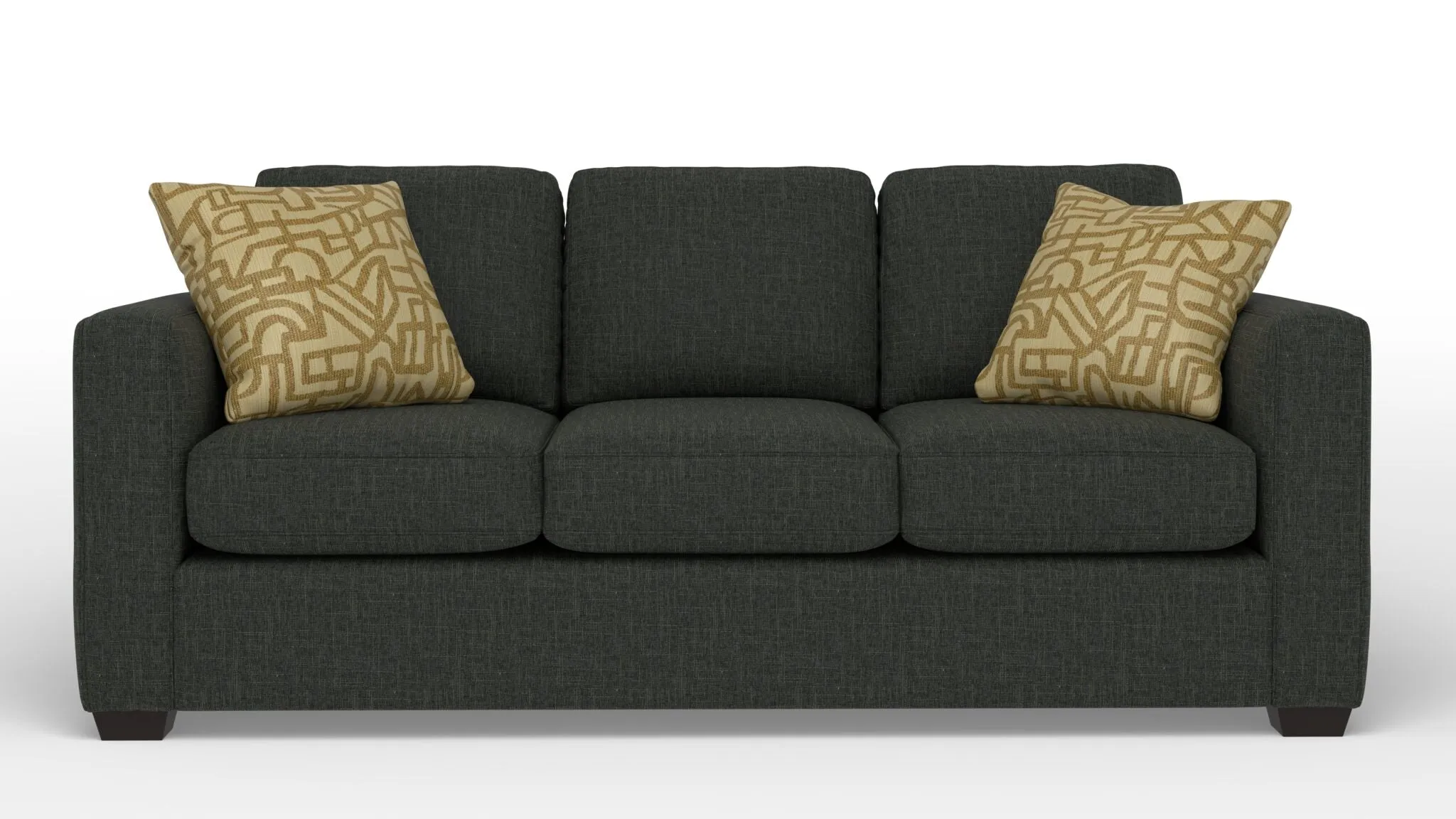 Caleb Queen Sofa Bed with Innerspring Mattress - Bondi Dark Grey