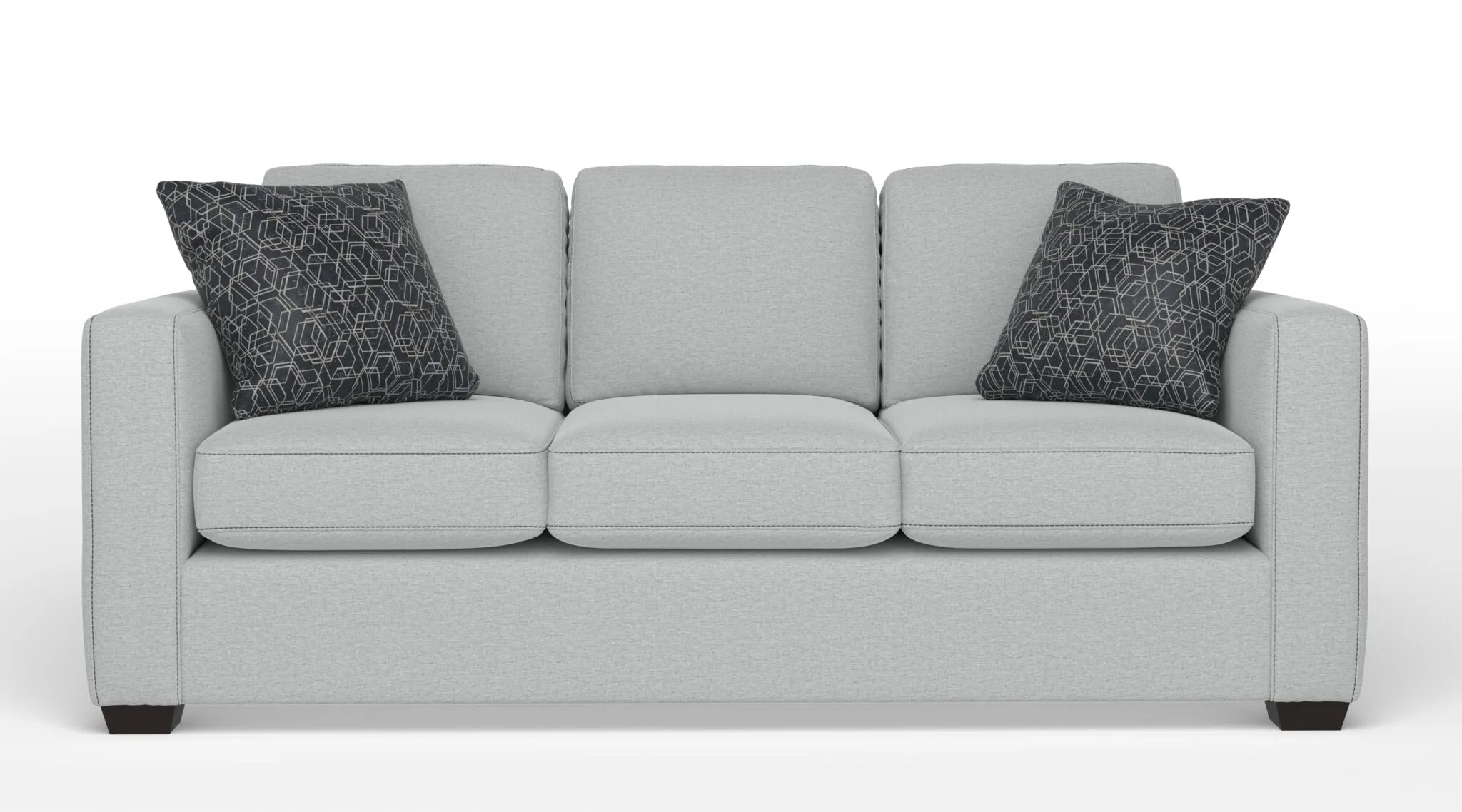 Caleb Queen Sofa Bed with Innerspring Mattress - Dexter Light Grey