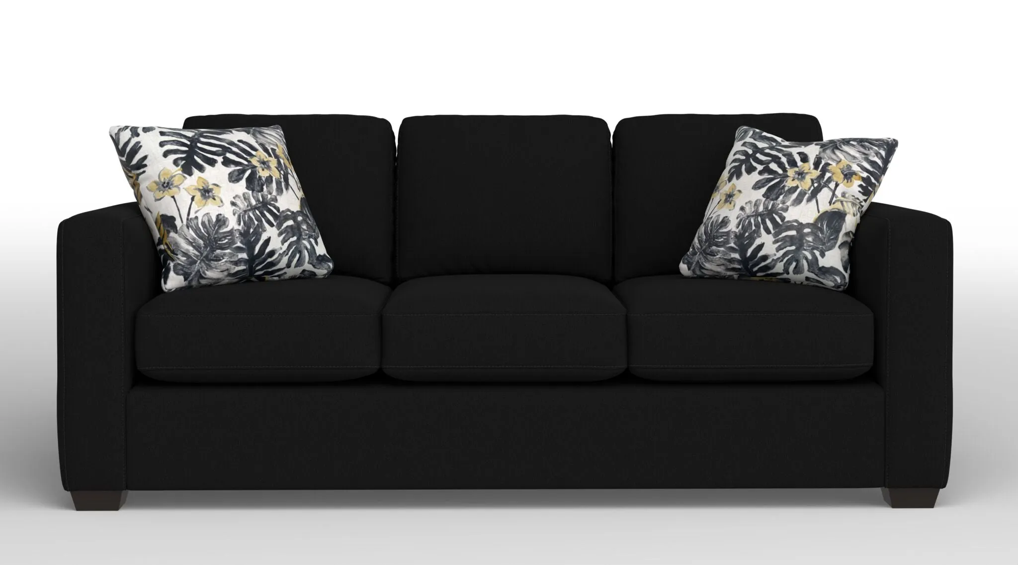 Caleb Queen Sofa Bed with Innerspring Mattress - Jacob Dark Grey