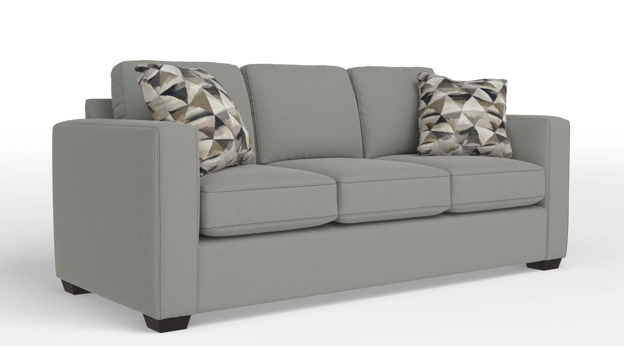 Caleb Queen Sofa Bed with Innerspring Mattress - Jacob Light Grey