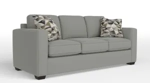 Caleb Queen Sofa Bed with Innerspring Mattress - Jacob Light Grey
