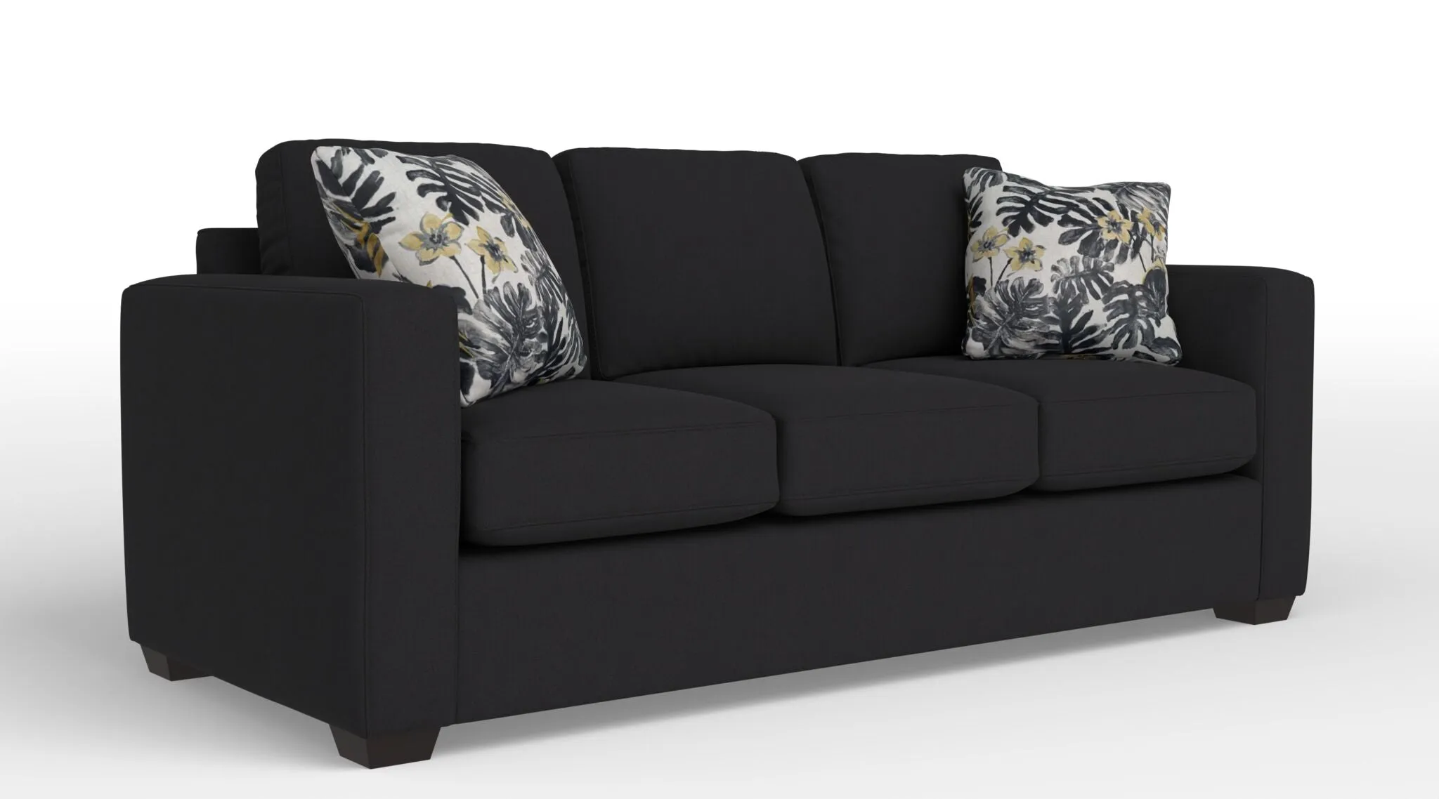 Caleb Queen Sofa Bed with Innerspring Mattress - Lido Dark Grey