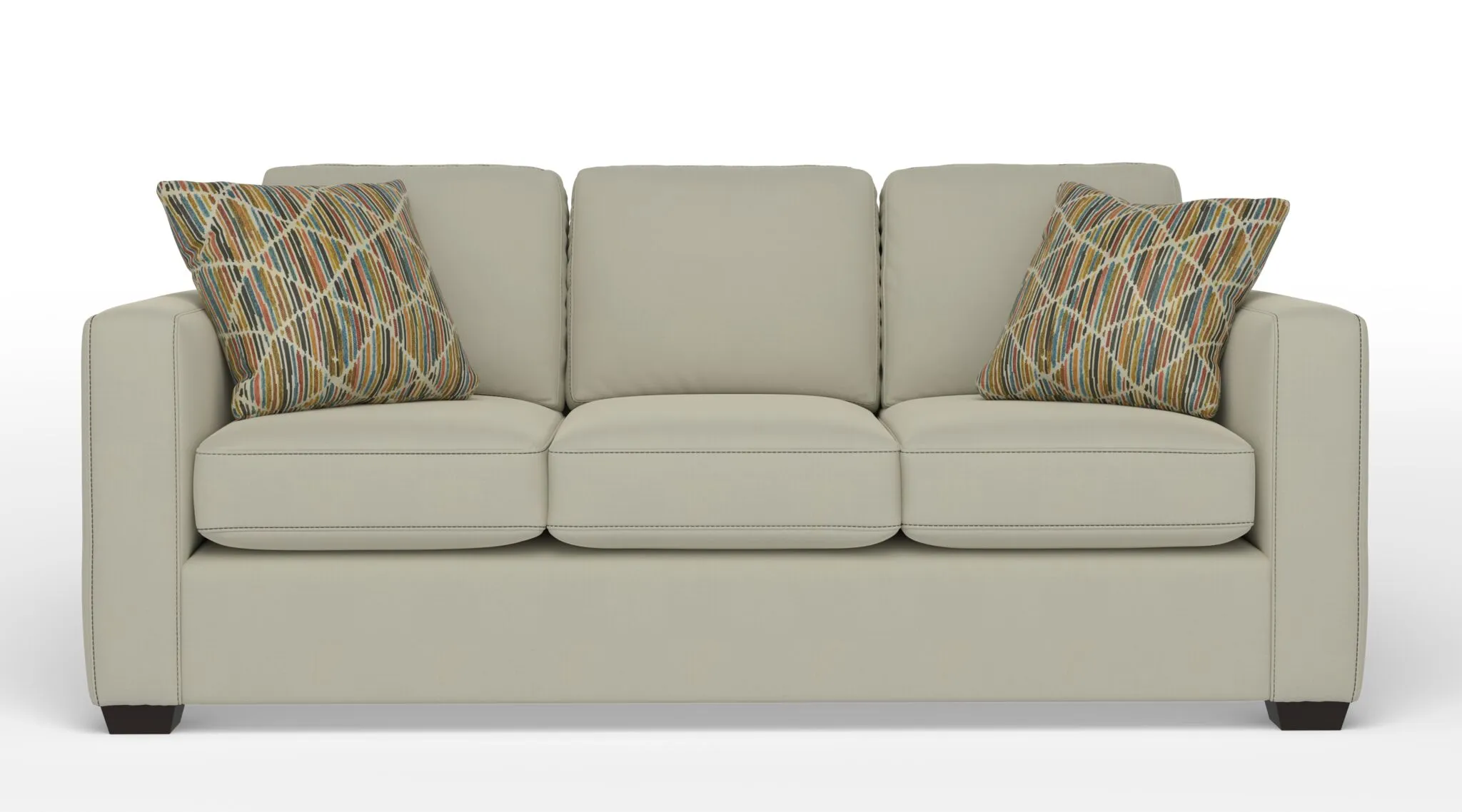 Caleb Queen Sofa Bed with Innerspring Mattress - Lido Ivory