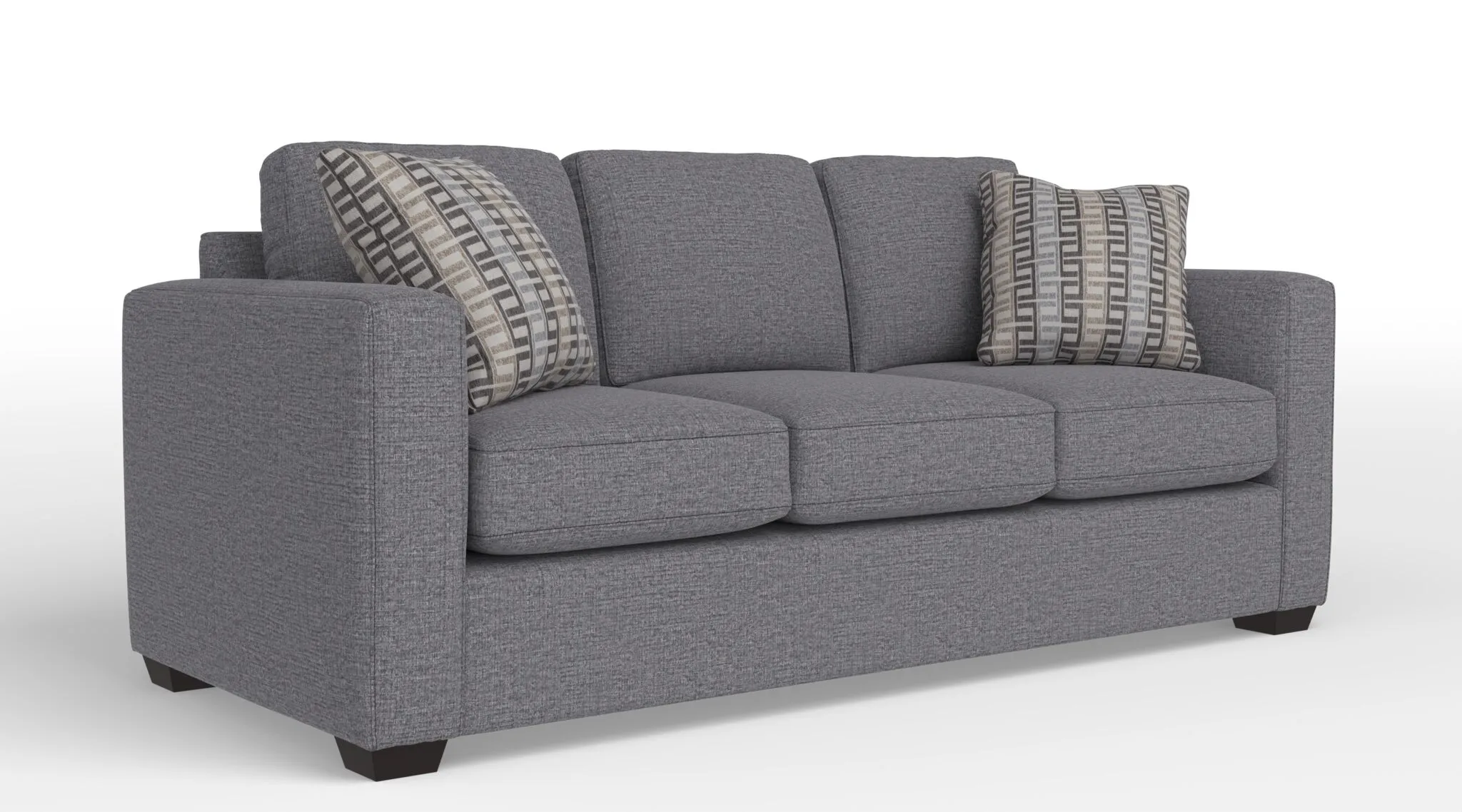 Caleb Queen Sofa Bed with Innerspring Mattress - Safari Grey