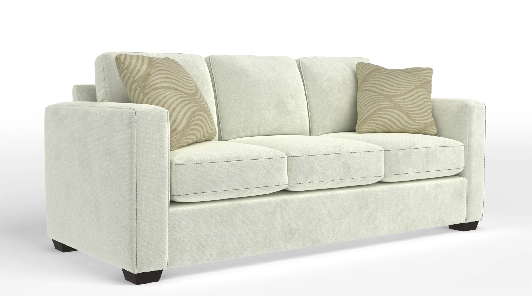 Caleb Queen Sofa Bed with Innerspring Mattress - Snoopy Ivory