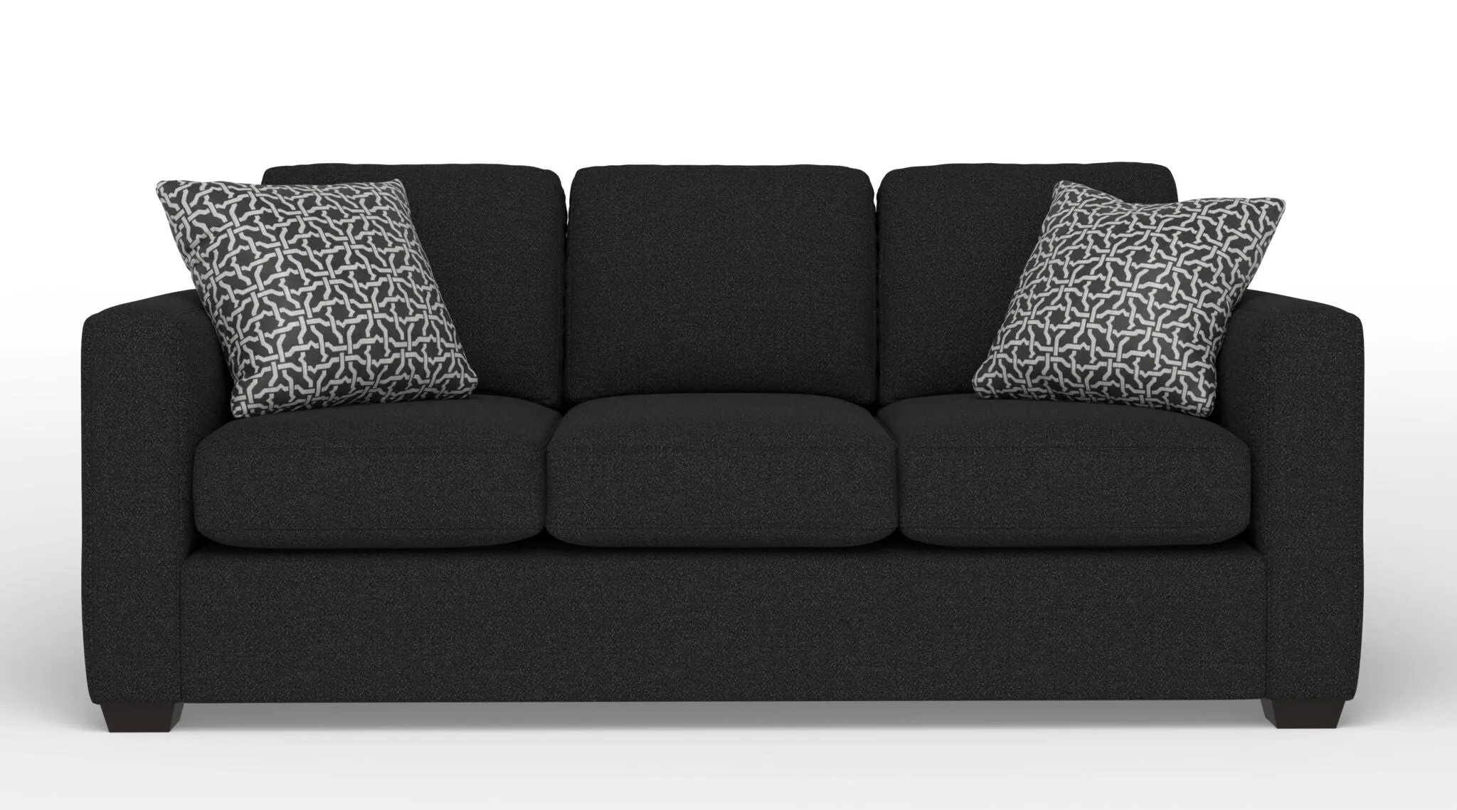 Caleb Queen Sofa Bed with Innerspring Mattress - Sutton Black