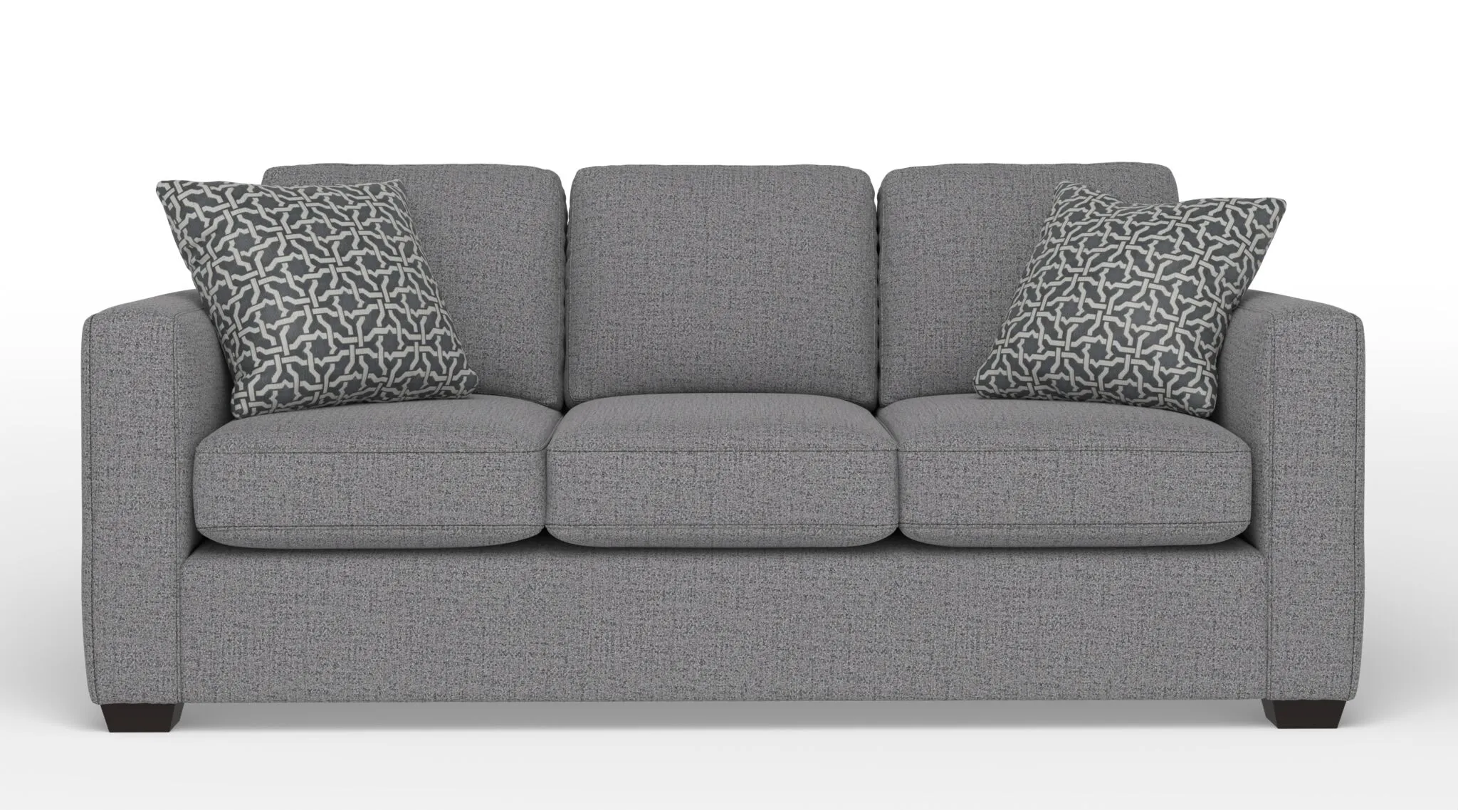 Caleb Queen Sofa Bed with Innerspring Mattress - Sutton Charcoal