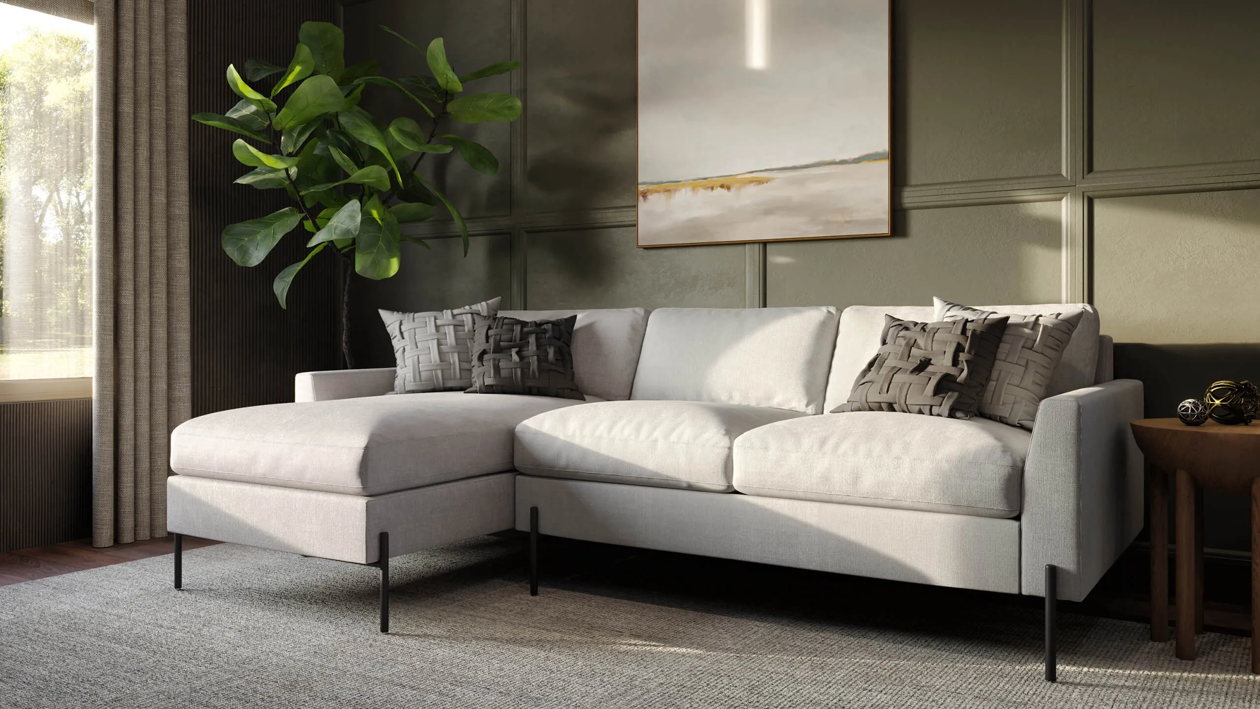 Catwalk Sofa with Chaise