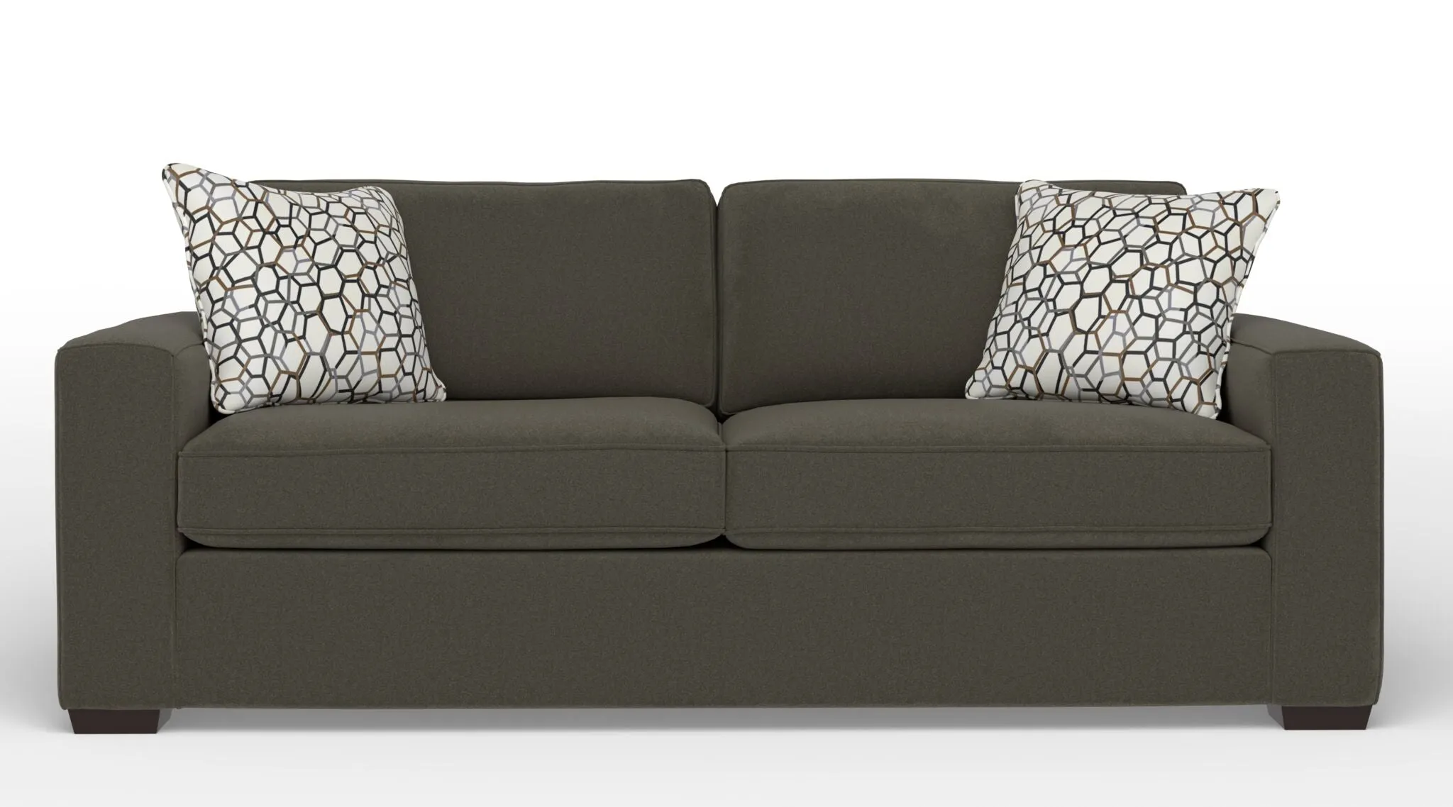 Celeste Queen Sofa Bed with Innerspring Mattress - Arlo Brown