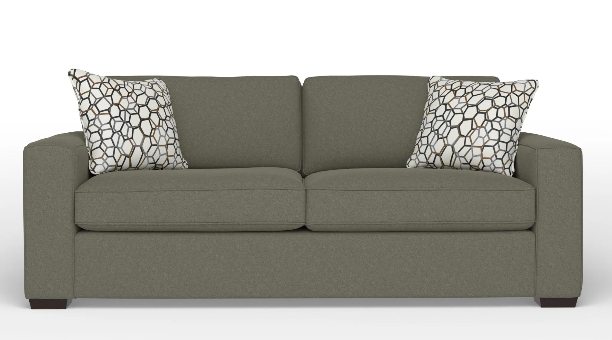 Celeste Queen Sofa Bed with Innerspring Mattress - Flax Brown