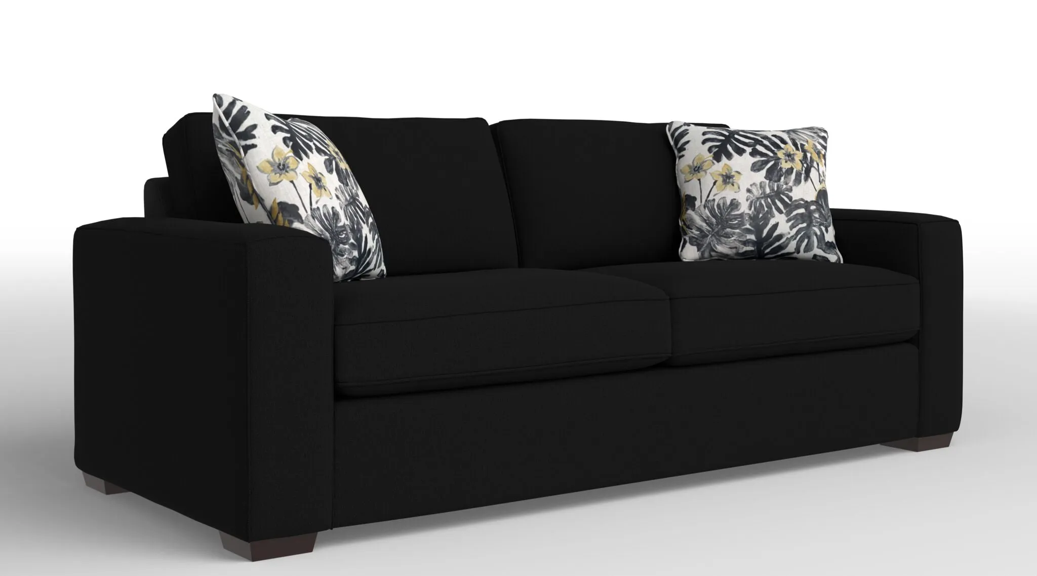 Celeste Queen Sofa Bed with Innerspring Mattress - Jacob Dark Grey