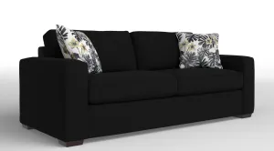 Celeste Queen Sofa Bed with Innerspring Mattress - Jacob Dark Grey