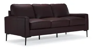 Chito Leather Sofa - Mocha