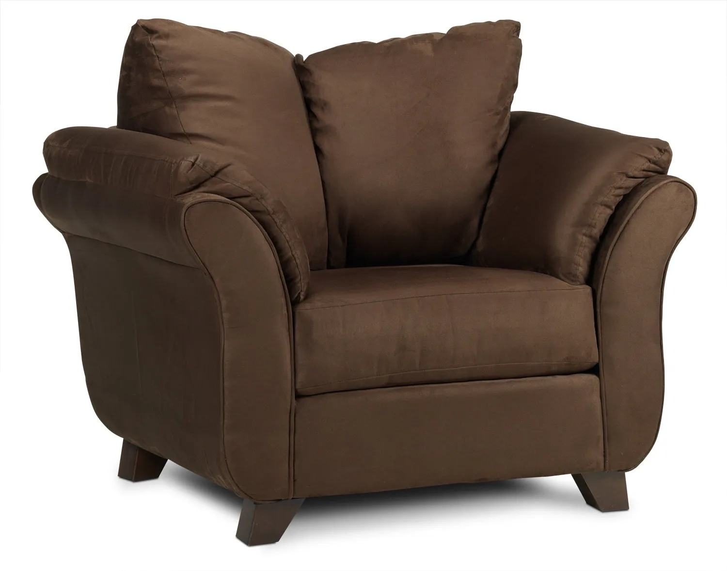 Collier Sofa and Chair Set - Chocolate