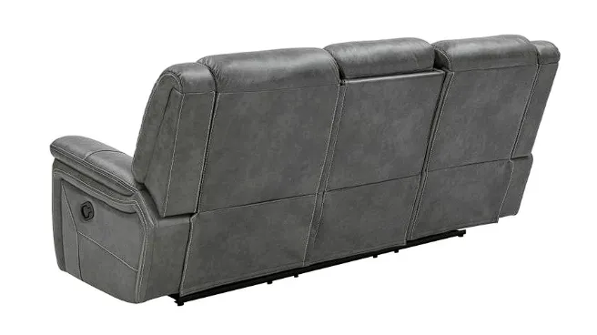 Conrad Upholstered Motion Sofa Cool Grey SOFA LOVE Seat