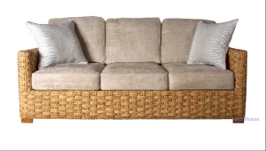 CONVO LUX- BRAIDED HYCINTH FINISH SOFA