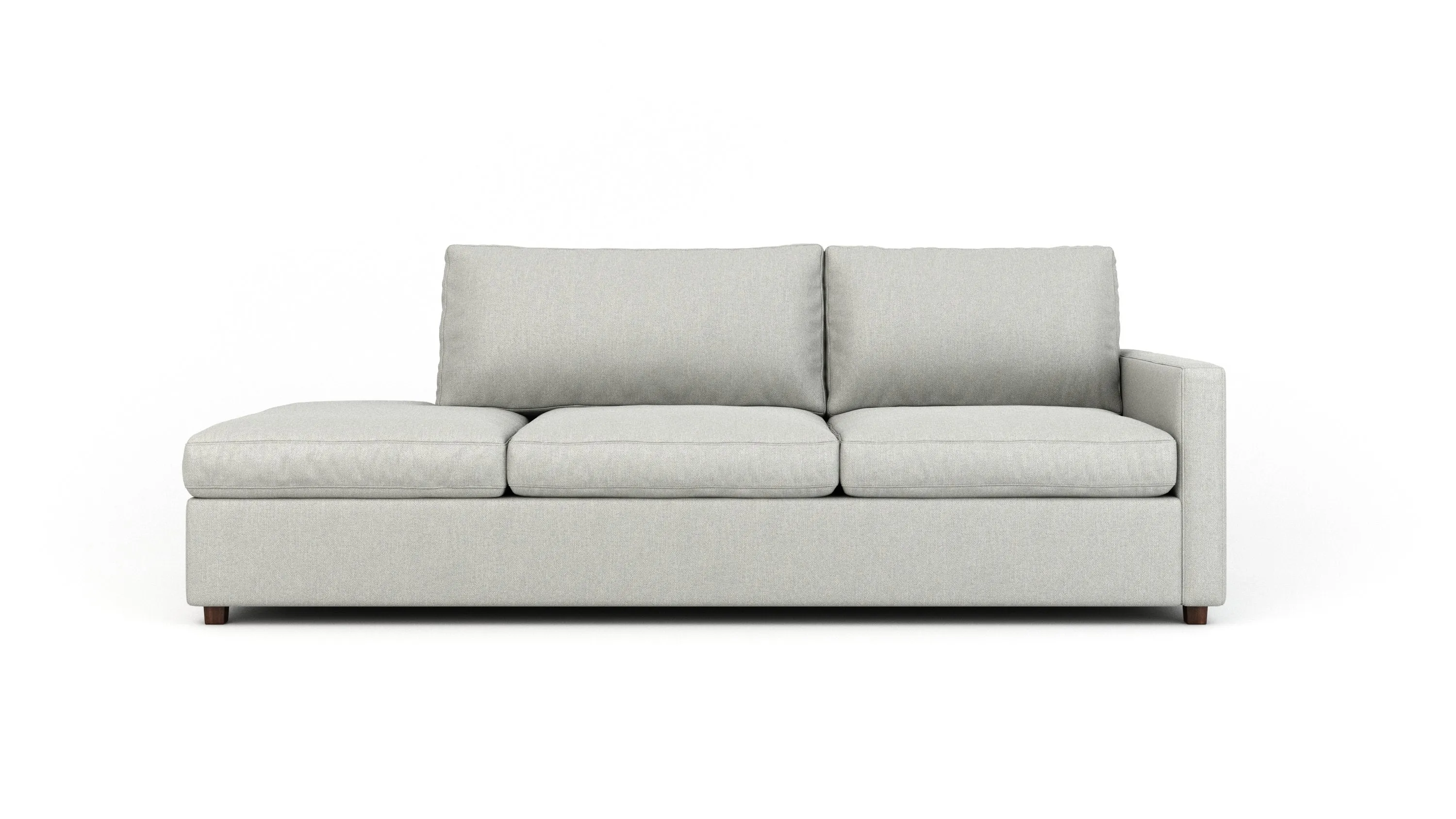 Couch Potato Lite Sofa with Bumper (Extra Deep) (75",Bumper On Right,Extra Deep)