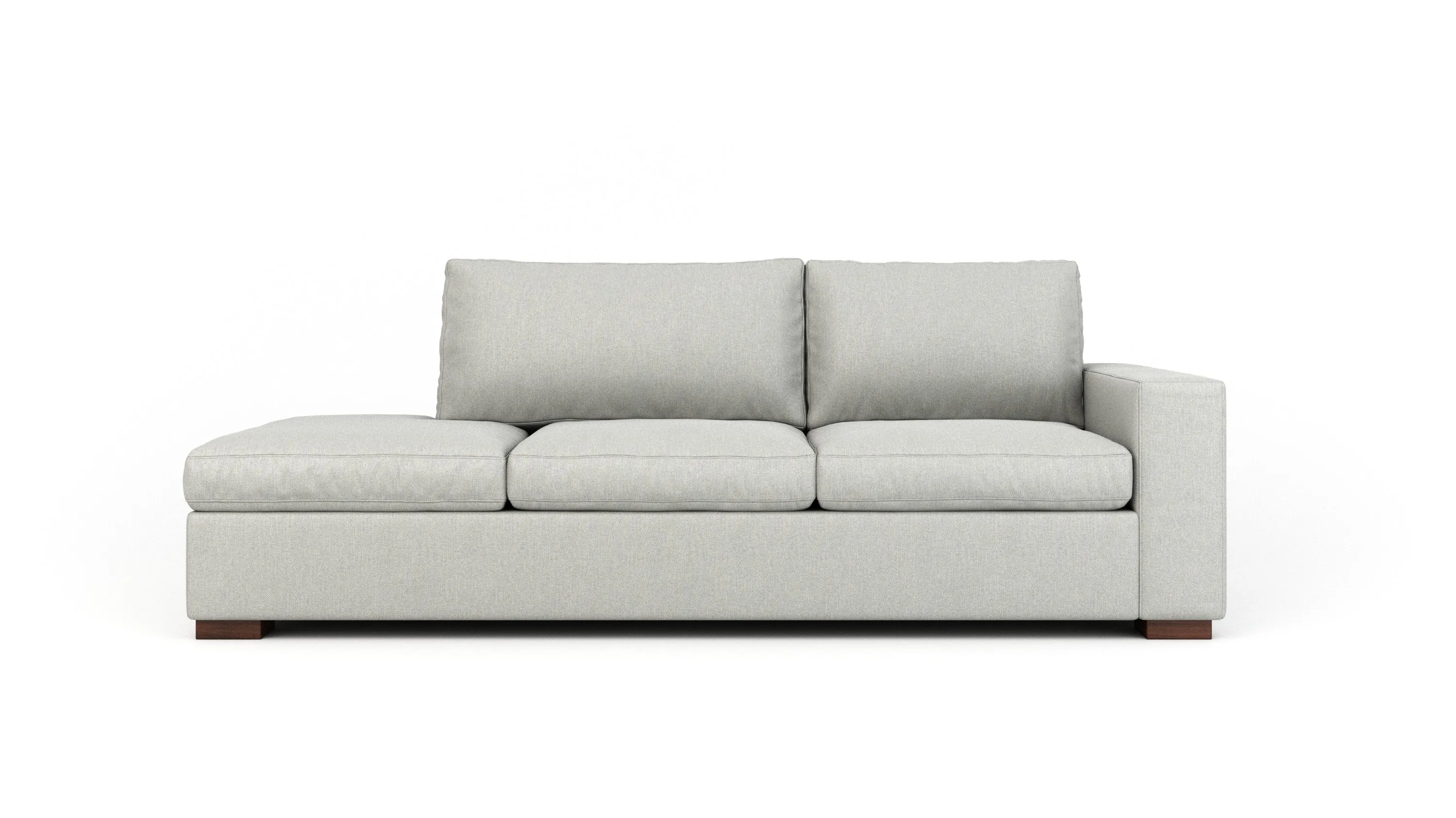 Couch Potato Sofa with Bumper (Extra Deep) (95",Bumper On Right,Extra Deep)