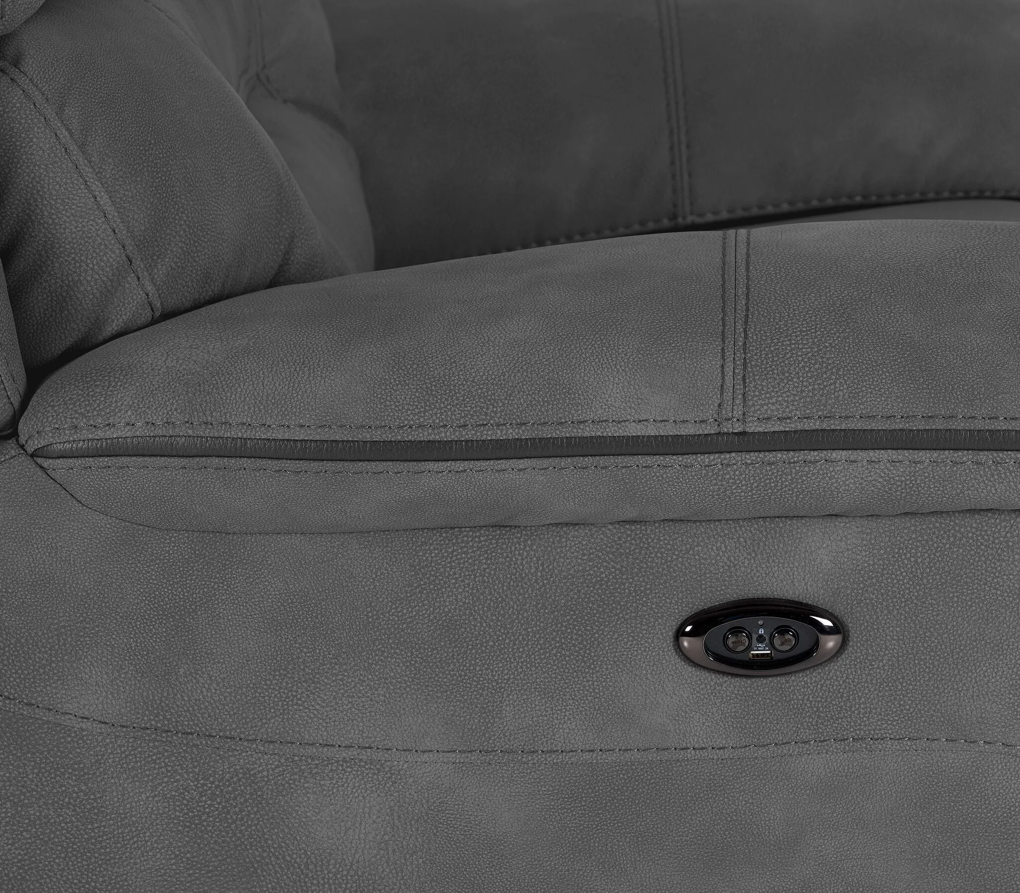 Dawson Power Reclining Sofa - Silver Grey