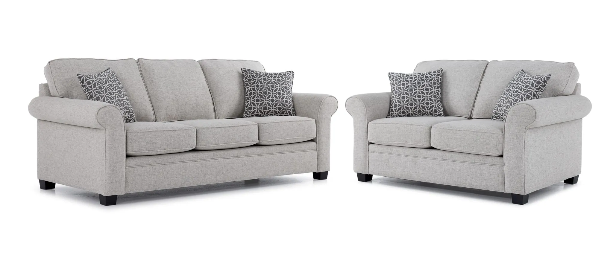 Duffield Sofa and Loveseat Set - Sutton Light Beige