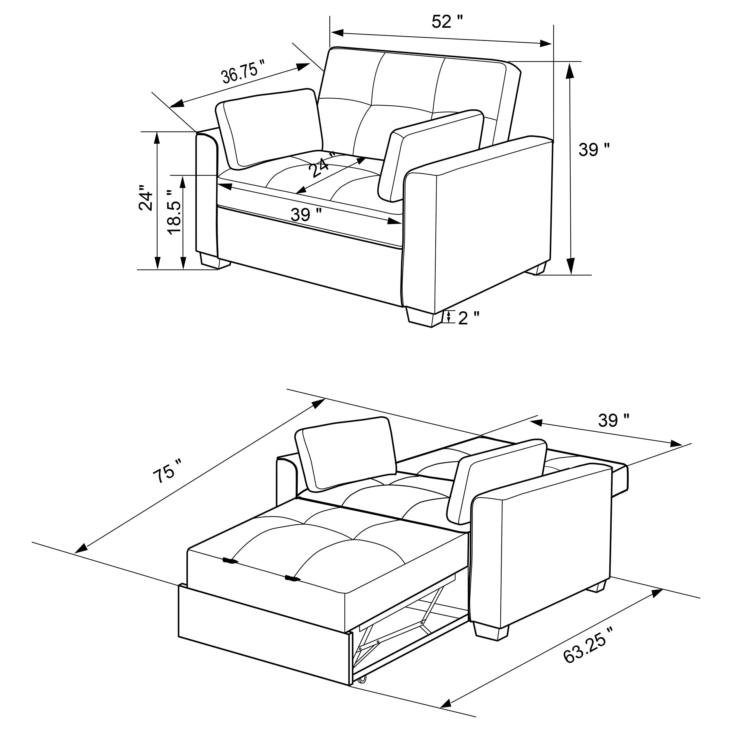 Edith Sleeper Sofa Bed