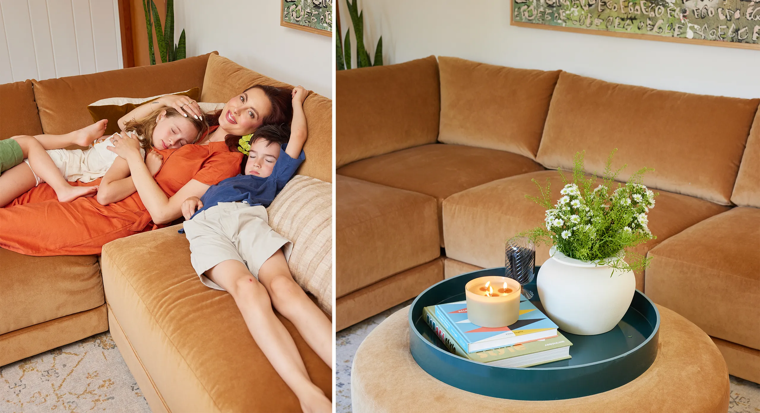 Eva Large Sectional with Bumper