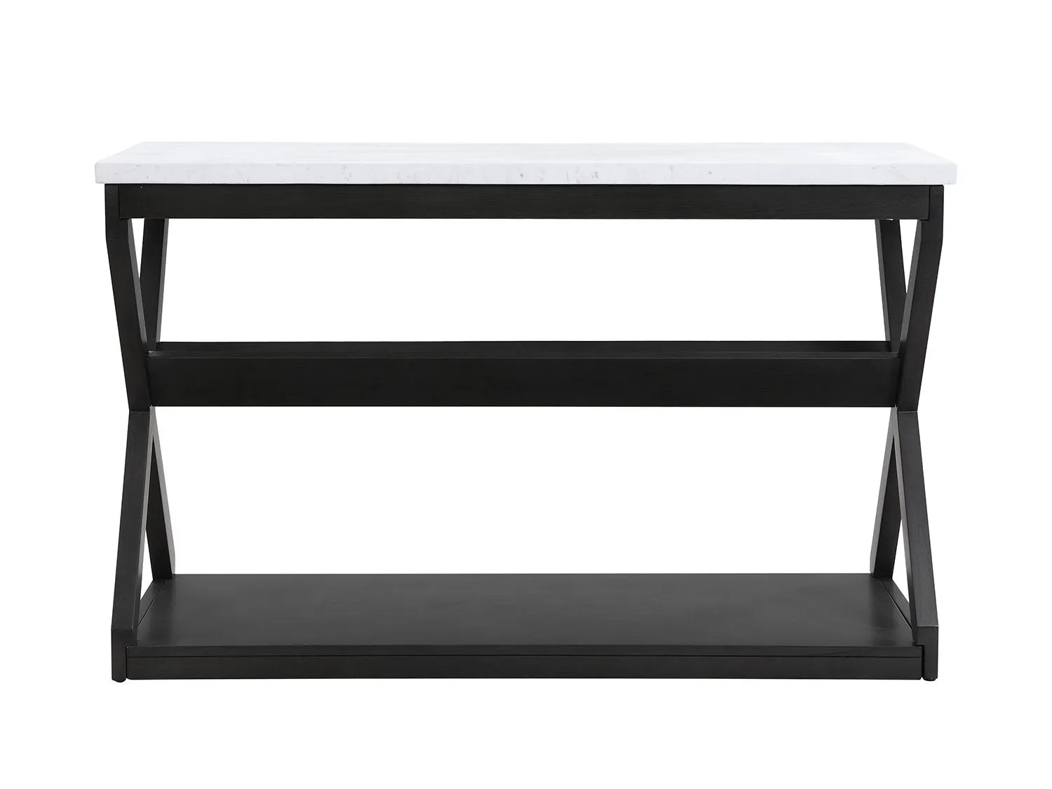Hadyn Sofa Table - Marble & Dark Grey