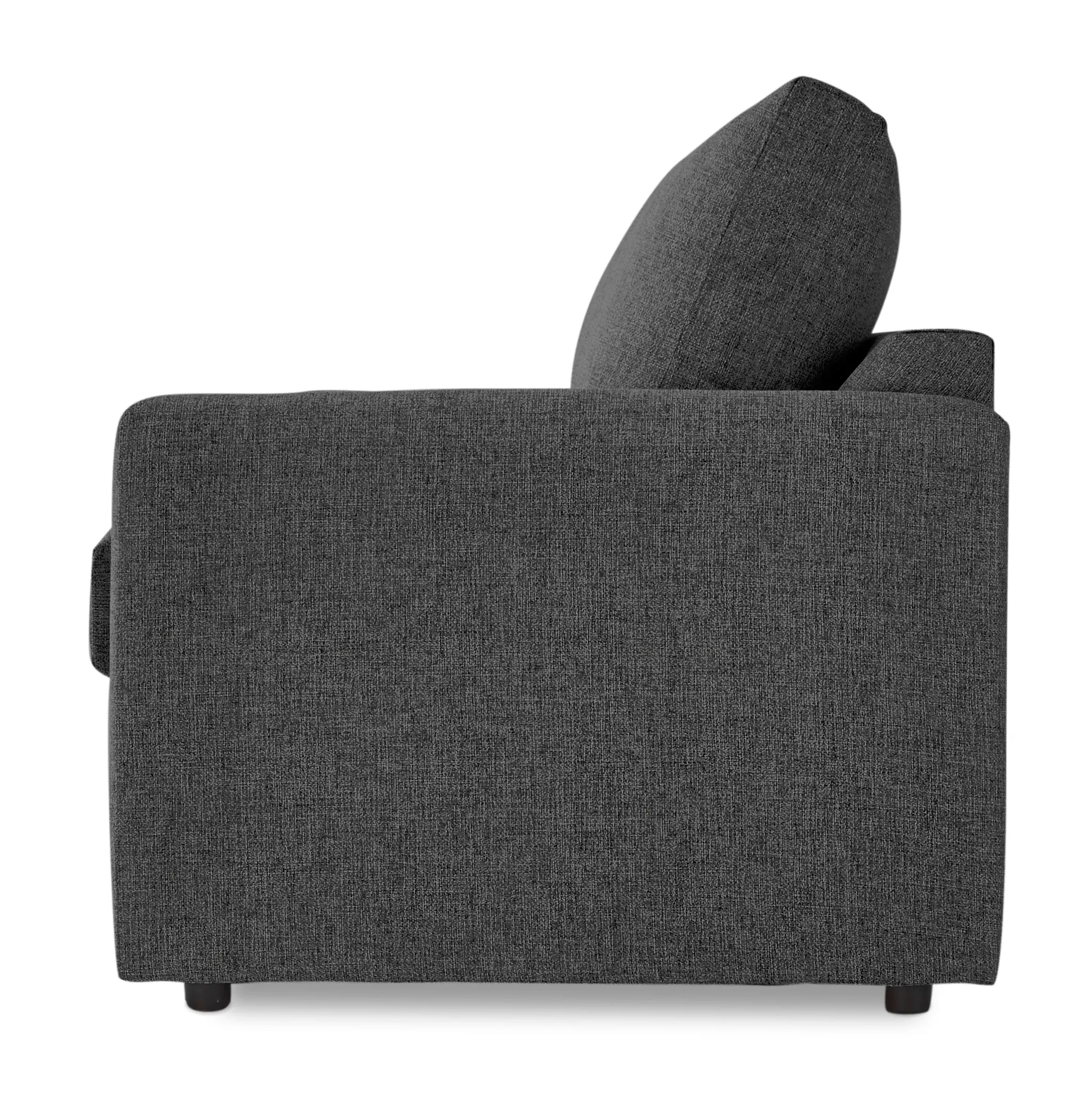 Harper Full Sofa Bed with Memory Foam Mattress - Charcoal