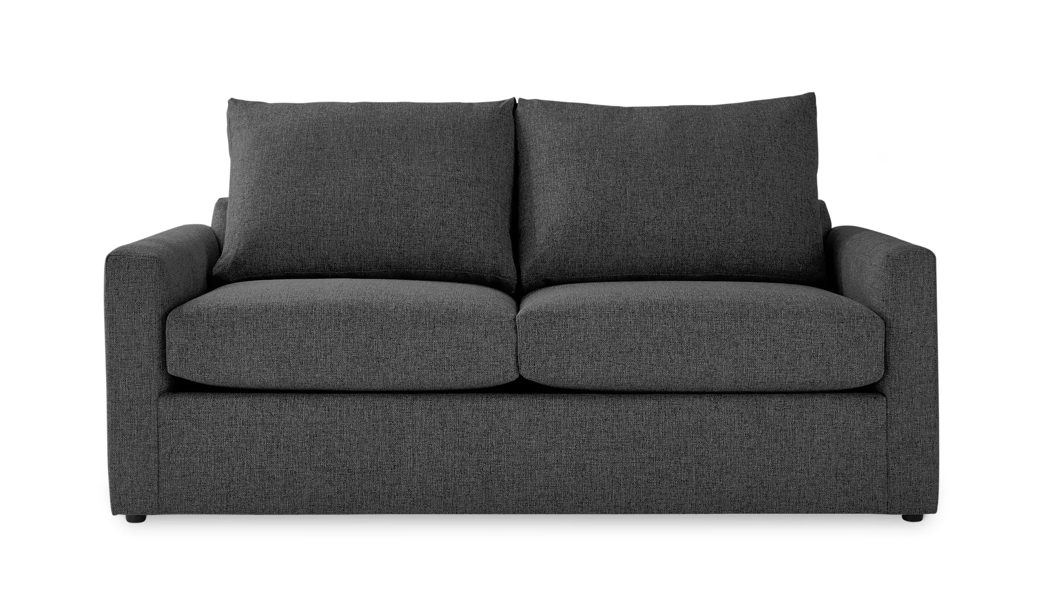 Harper Full Sofa Bed with Memory Foam Mattress - Charcoal