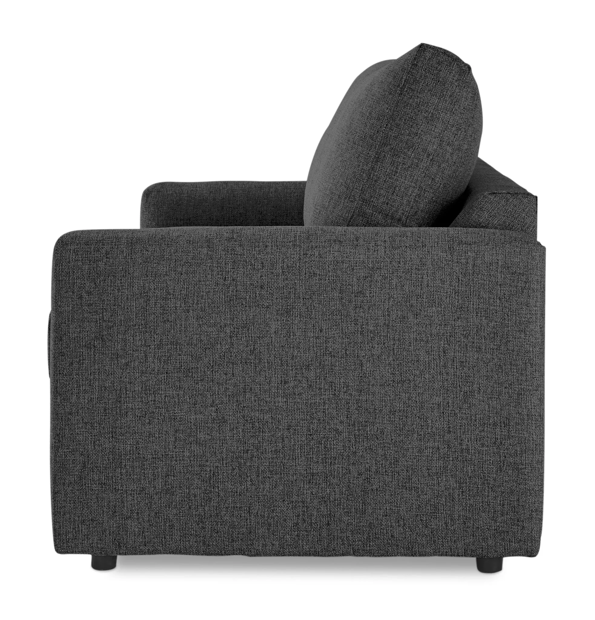 Harper Queen Sofa Bed with Innerspring Mattress - Charcoal
