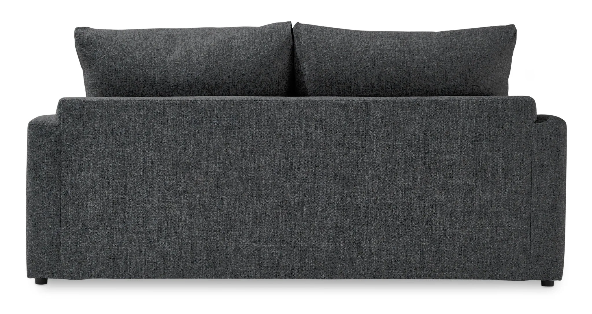 Harper Queen Sofa Bed with Innerspring Mattress - Charcoal