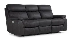 Haven Dual Power Reclining Sofa - Grey
