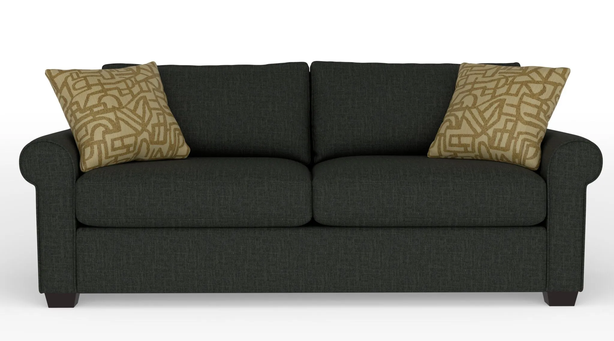 Jayden Queen Sofa Bed with Innerspring Mattress - Bondi Dark Grey