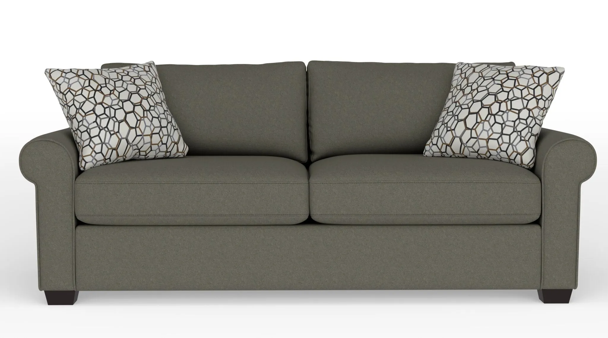 Jayden Queen Sofa Bed with Innerspring Mattress - Flax Brown