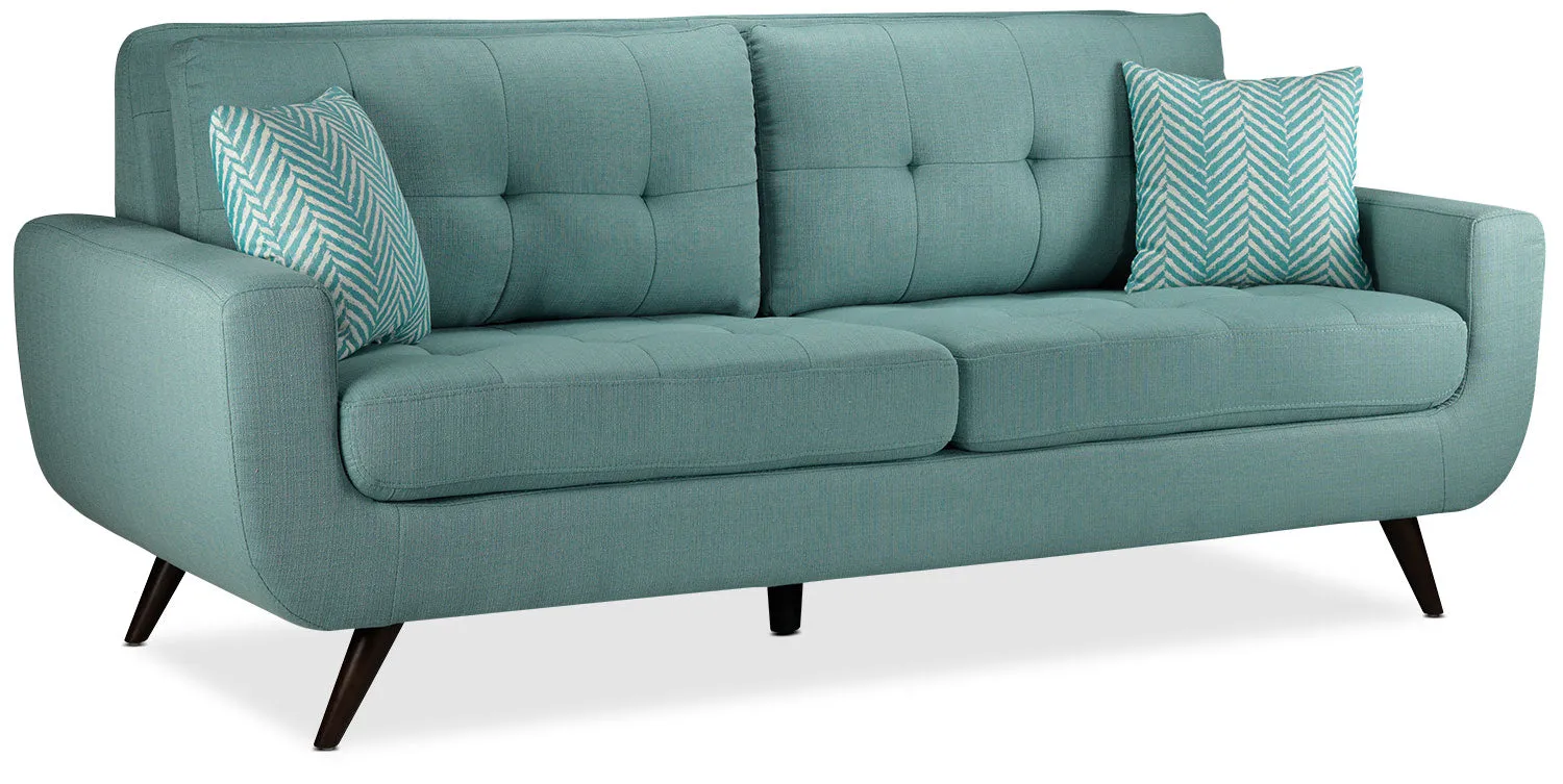 Julian Sofa and Chair Set - Teal