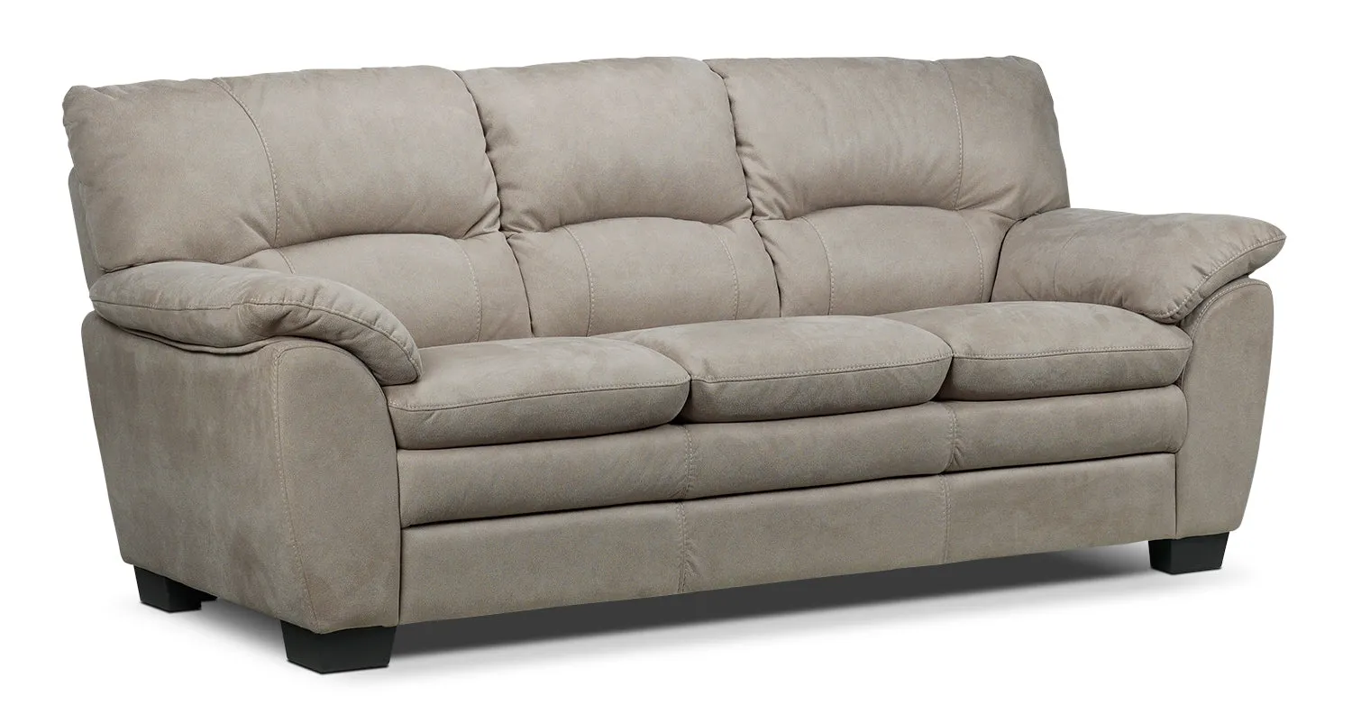 Kelleher Sofa, Loveseat and Chair Set - Silver Grey