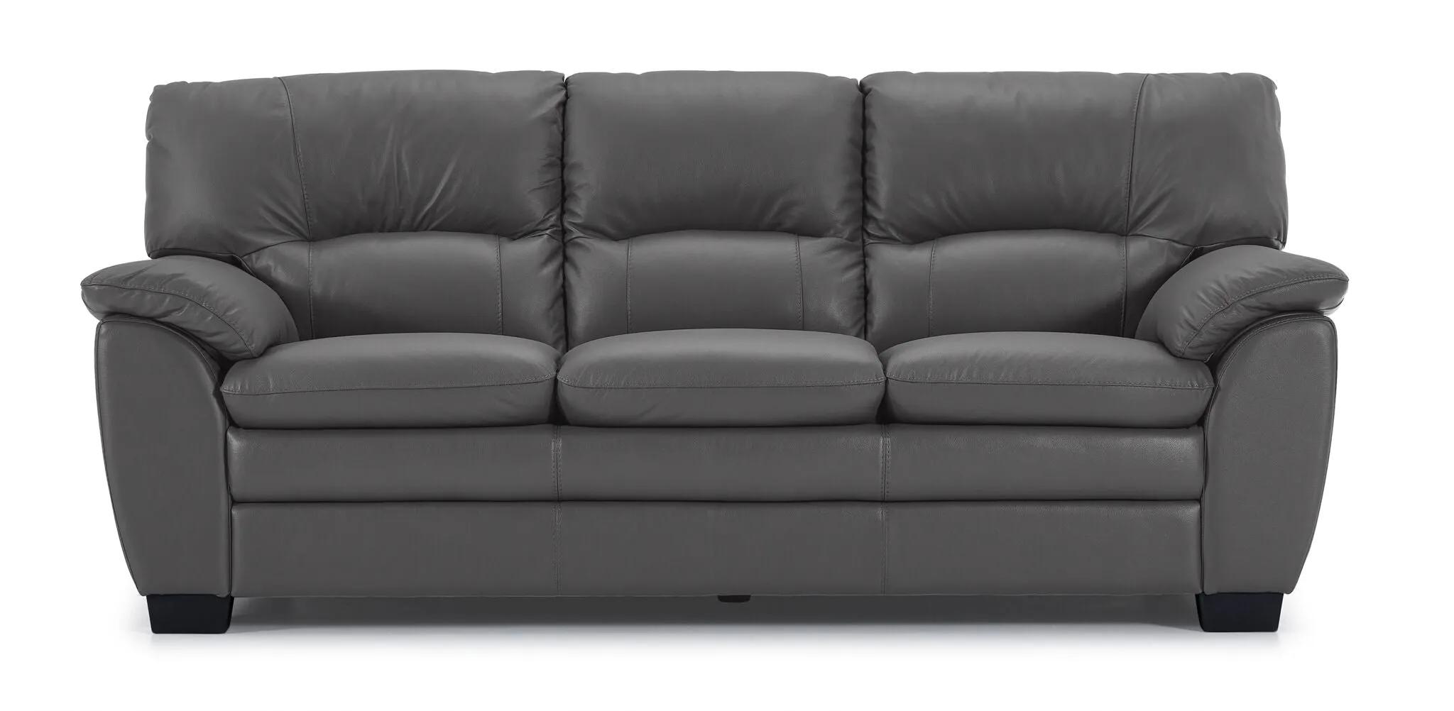 Kendrick Leather Sofa - Grey