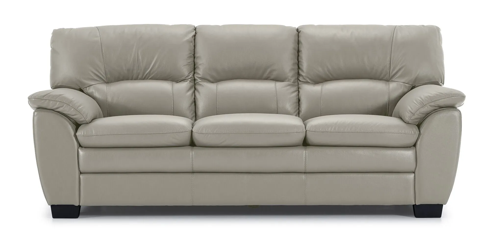 Kendrick Leather Sofa - Silver Grey