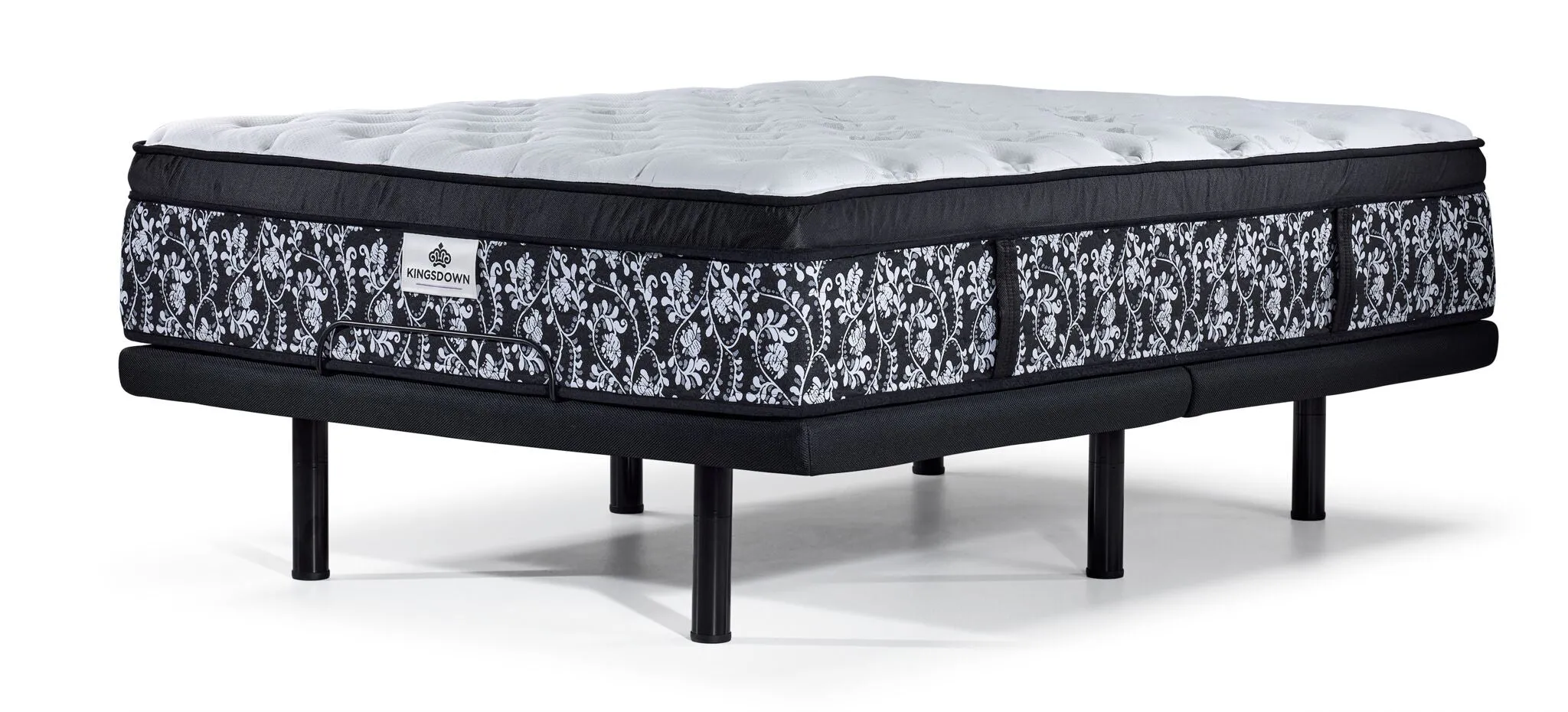 Kingsdown Summerset Firm Euro Top Twin XL Mattress and L2 Motion Pro Adjustable Base