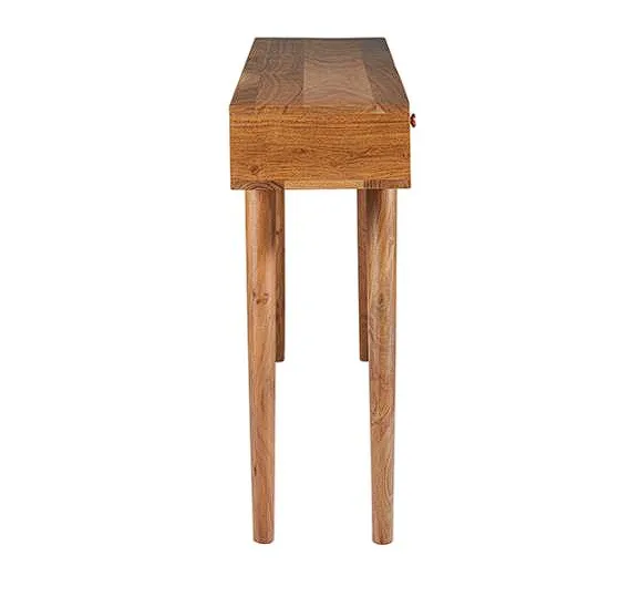 Lotus 2-drawer Console Table Natural Brown