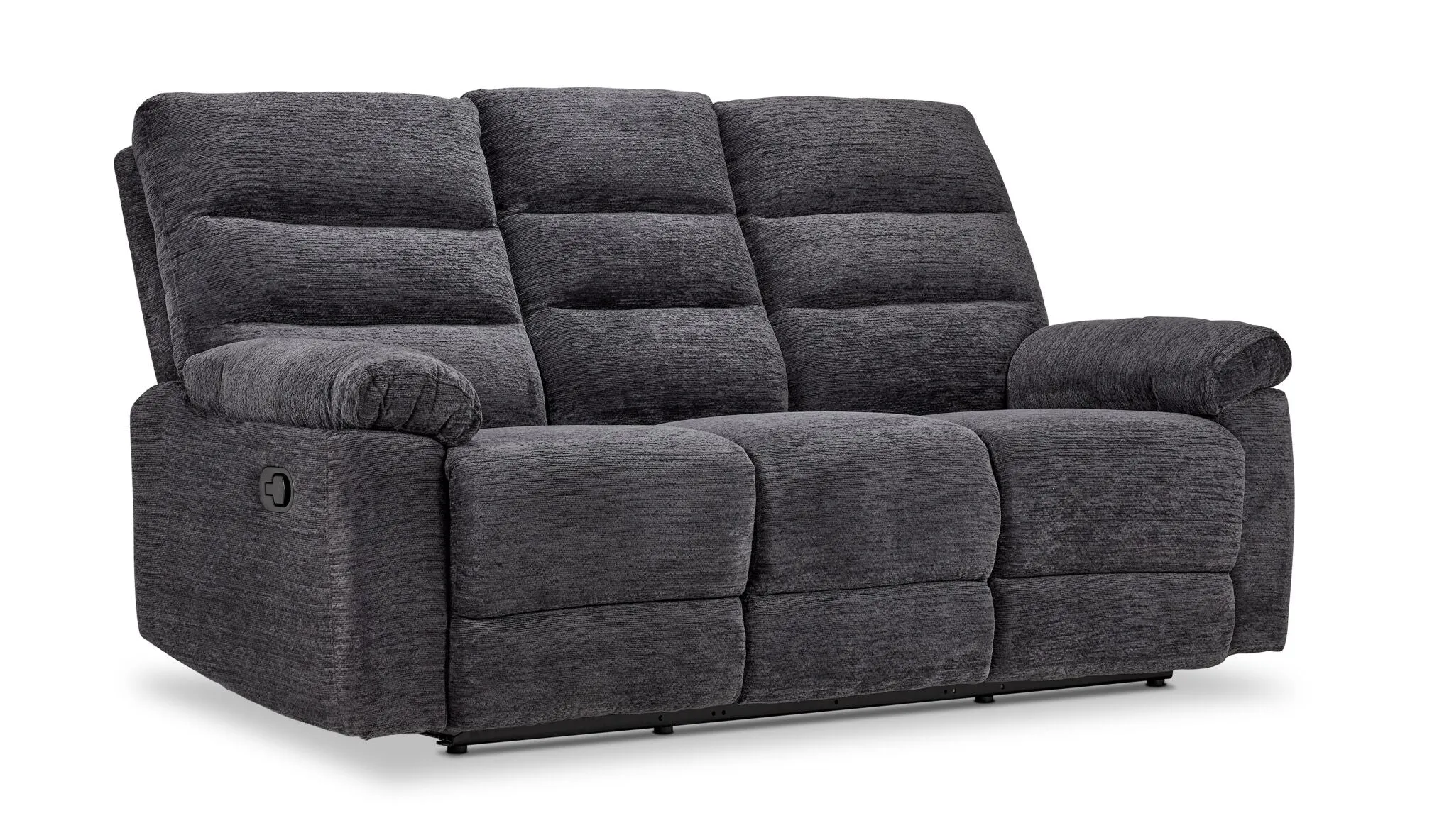 Lucie Dual Reclining Sofa and Recliner Set - Charcoal