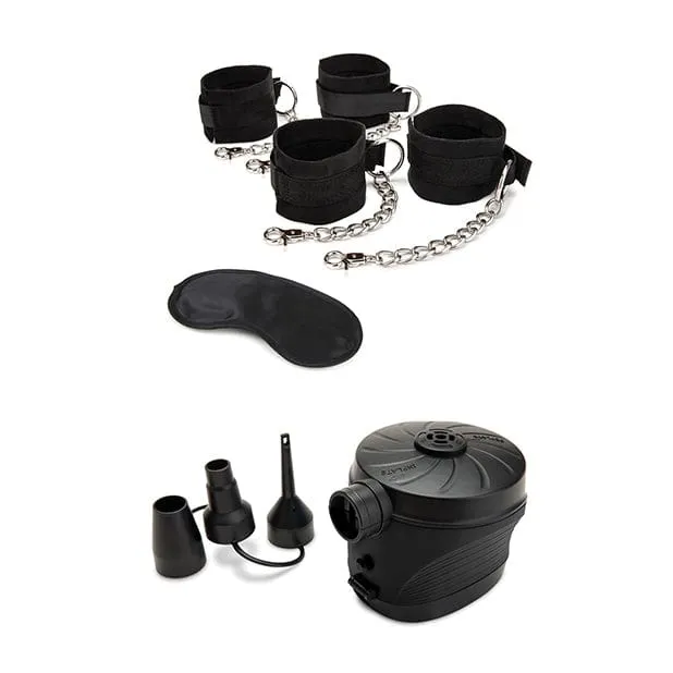 Lux Fetish - 6 pc Inflatable BDSM Sex Sofa Furniture Set (Black)