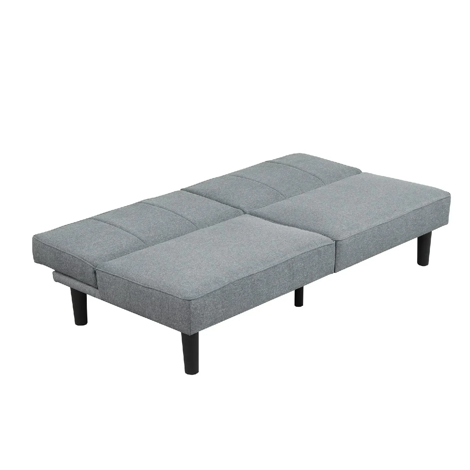 Mainstays MSF236233238001 Studio Split-Back Futon, Gray Linen Fabric, Upholstery
